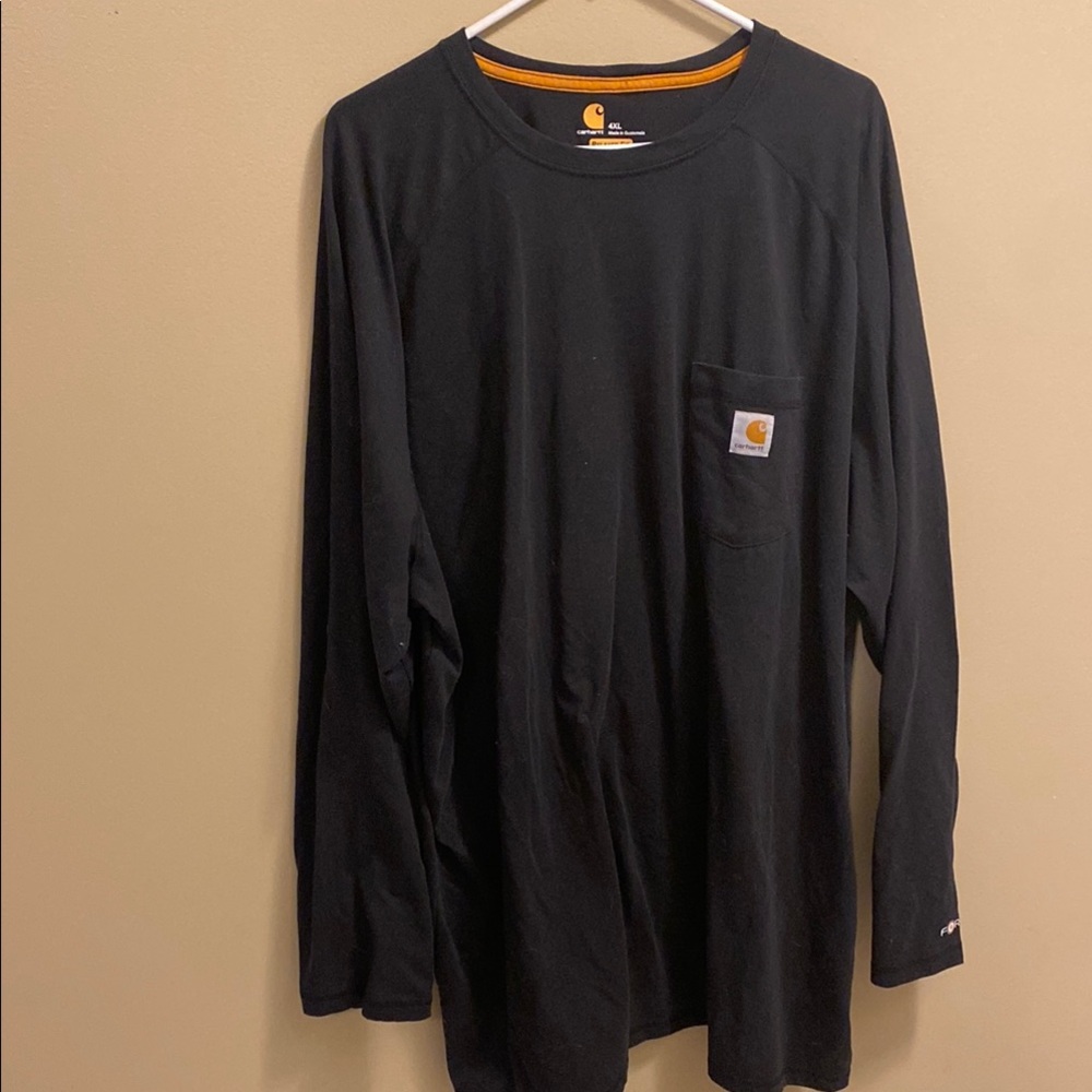 Carhartt Black Long Sleeve Tee Relaxed Fit